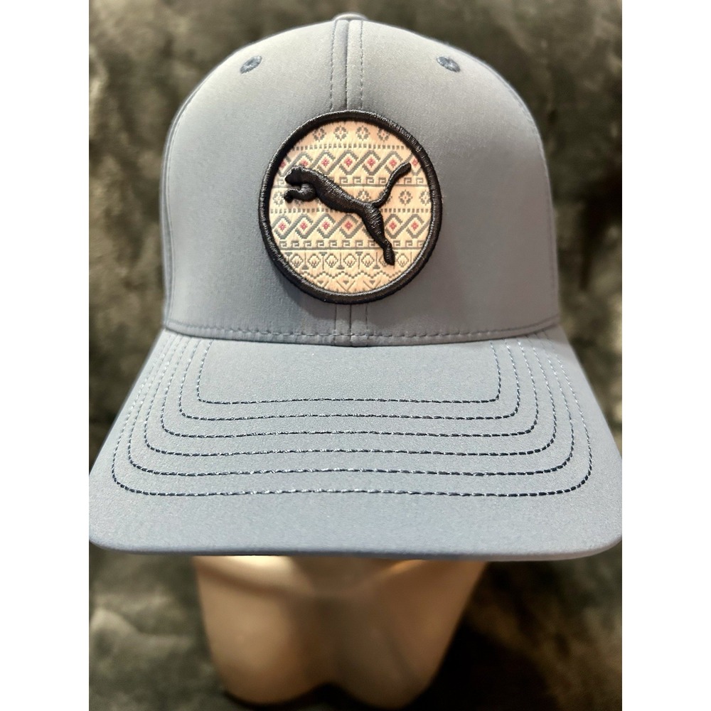 Puma OSFA Fairisle Tech Cap Blue Horizon Hat (Y1)(C3)